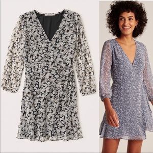 Chiffon Wrap Mini Dress
